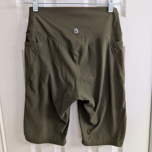 Olive Green Biker Shorts